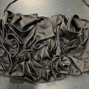 Zara Black Ruffled Top